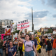 People march down Washington Avenue in Minneapolis on Aug. 14, 2017, to protest racism and the violence that happened over the weekend in Charlottesville, Va. (Stephen Maturen/Getty Images)
